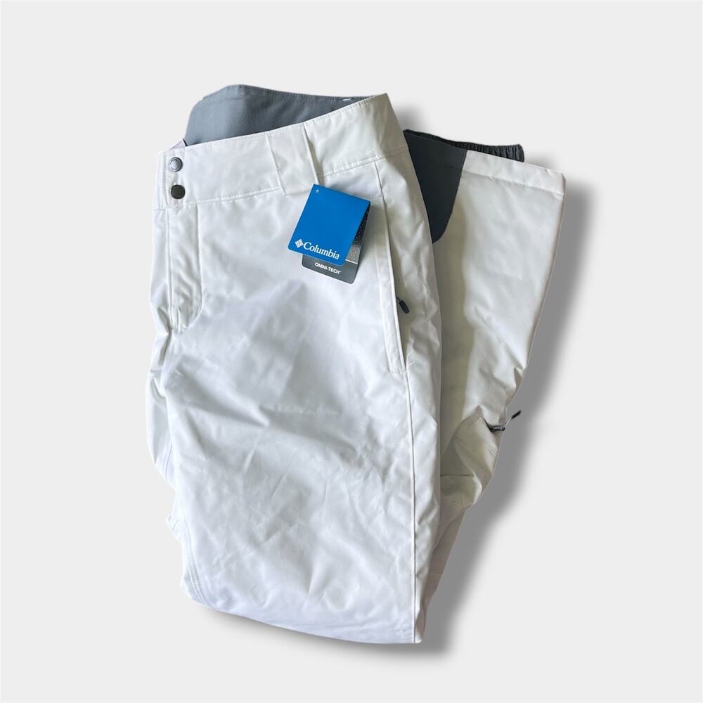 Columbia Bugaboo Omni Heat Snow Ski Pant White XL NWT